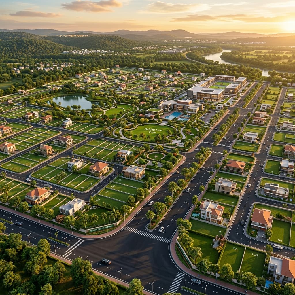 Premium Township Aerial View